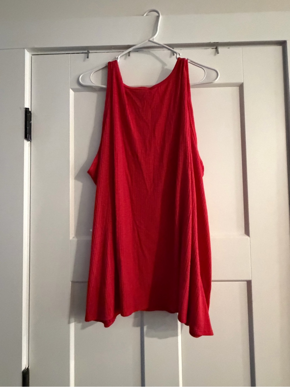 Old Navy Bright Red Ribbed Tank Top - Picture 3 of 3